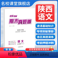 语文人教版 七年级下 [正版]期末真题卷陕西专版初中七八年级下册试卷全套数学语文英语物理同步单元中考复习资料专项训练真题