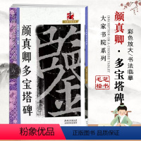 [正版]每300减40颜真卿多宝塔碑名碑名帖完全大观六6楷书毛笔练字帖成人基础实战临摹练习本原碑拓本彩色放大集字田字格