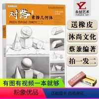 [正版]送橡皮2019蔡兼对路素描几何体沐尚文化国美励志石膏静物形体照片对画临摹范本单体结构手绘画册解析高艺校联考美术
