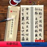 [正版]智永真草千字文墨迹本毛笔练字帖 草书近距离临帖卡临摹字卡 草书毛笔书法练字帖活页 简体旁注 草书行草高清还原临