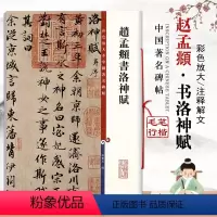[正版]赵孟頫书洛神赋彩色放大本中国碑帖繁体旁注行书毛笔练字帖成人基础实战临摹练习技法元代名家书法孙宝文上海辞书