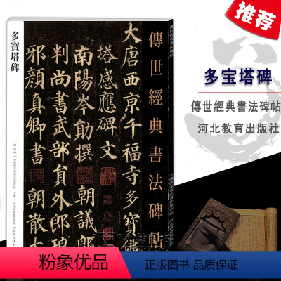 [正版]002传世经典书法碑帖多宝塔碑颜真卿早期代表作品范本楷书基础临摹练习毛笔中国国家画院书法篆刻院河北教育出版社