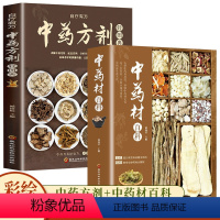 [正版]全套2册 中药材百科+中药方剂轻图典 中药材大全图鉴中草药材方剂配方大全书籍大全中药材材图谱调理家庭中医养生食