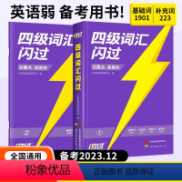 [爆销款]备考12月四级词汇闪过 [正版]备考12月四级词汇闪过2023大学四级英语词汇书巨微英语四六级词汇乱序版词根词