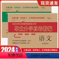语文+数学[2本] 小学升初中 [正版]2024版小学毕业升学真卷精编语文数学英语6年级冲刺重点中学试卷考试真题期末总复