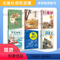 5年级6本图书套装 [正版]城南旧事彩图新编版吉林呼兰河传浙江少年儿童出版社三国演义国风美图系列安徽红楼梦桦皮船精编升级