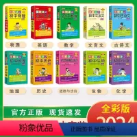[正版]pass绿卡图书2024新版图解速记初中语文数学英语物理化学地理生物历史道德与法治 全套10本RJ版人教版全国