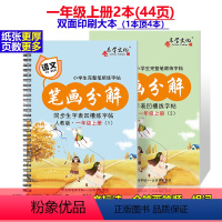 一年级上册2本笔顺字帖+20笔芯2笔2握 [正版]三年级一二四年级练字帖小学生语文人教版同步上册下册生字全套凹槽练字本正