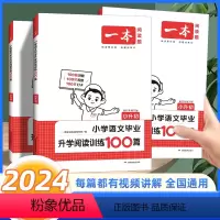 阅读训练100篇 小学升初中 [正版]2024版一本小学语文毕业升学阅读训练100篇小升初 小学升初中语文同步课外阅读书