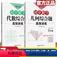 [正版]周计划初中数学几何+代数综合题高效训练七年级 初一七年级上下册数学思维训练应用题真题必刷题专项训练强化