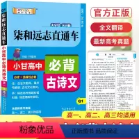 高中必背古诗文 高中通用 [正版]2024版 高中必背古诗文柒和远志直通车人教版必修+选择性必修 高一高二高三高考真题诗