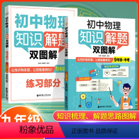 物理知识解题双图解 九年级/初中三年级 [正版]2024新版初中九年级上下册物理知识解题双图解2本套中考9年级知识梳理解