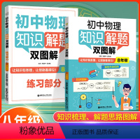 物理知识解题双图解 八年级/初中二年级 [正版]2024新版初中八年级上下册物理知识解题双图解2本套8年级知识梳理解题分