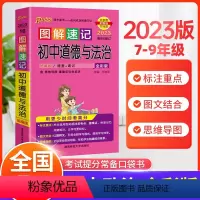 道德与法治 初中通用 [正版]2023版图解速记初中道德与法治基础知识大全统编版知识点汇总速查速记背手册七八九年级政治初