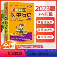 历史 初中通用 [正版]2023版图解速记初中历史基础知识大全统编版知识点汇总速查速记背记手册七八九年级初一二三中考备考