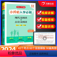 现代文阅读+古诗文阅读 小学升初中 [正版]2024版小升初入学必刷现代文阅读+古诗文阅读人教版 小学六6年级语文专项强