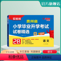 语文 小学升初中 [正版]备考2024年贵州小升初升学考试语文2023年贵州小学毕业升学考试真题试卷精选考必胜28套卷六