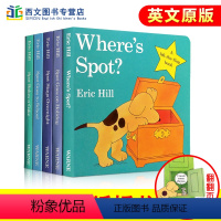 [正版]送音频小玻在哪里系列翻翻全套5册纸板书where's is spot英文原版童书my first librar