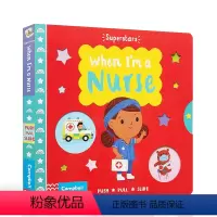 职业大明星:当我是护士 [正版]145元5件英文原版Campbell Books系列洞洞推拉书绘本My Little G