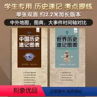 [正版]2023新中国和世界历史速记图 历史长河 中外历史大事件地图图表 历史时间轴对比 便携版 中学生历史考试考点速