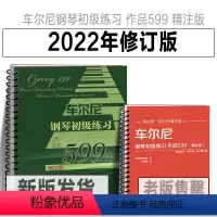 [正版]活页环扣车尔尼钢琴初级练习作品599(精注版)平铺大尺寸大字 我的套经典钢琴曲儿童入门教程练习曲谱北京师范大学