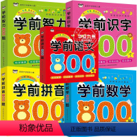 学前必学[5套] [正版]学前识字800个+学前拼音800题+学前数学800题+学前语文800题+学前智力800题彩色环