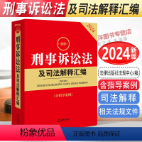 [正版]2024刑事诉讼法及司法解释汇编 含指导案例 2024年版刑诉法司法解释 刑事诉讼规则法条 刑事案件程序规定书