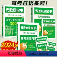 高考日语:词汇+语法+完形填空3000题[全套3册] 日语 [正版]2024无敌绿宝书高考日语完形填空3000题+高考日