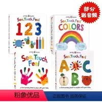 触摸认知书4册 [正版]Usborne出品颜色的奥秘孩子的色彩启蒙全书Big Book of Colours色彩识别11
