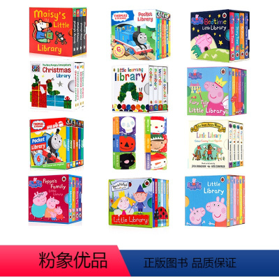 小猪佩奇9册盒装 [正版]英文原版绘本手掌书系列 peppa pig Bedtime Little Library小猪佩