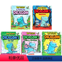 [正版]胖龙蓝蓝5册英文原版绘本 小恐龙的故事 Dragon 学乐橡果系列漫画桥梁书神探狗狗同作者Scholastic