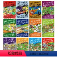 小屁孩树屋历险记12册全套 [正版]英文原版小说小屁孩树屋历险记系列桥梁漫画书 The Treehouse Fun Bo