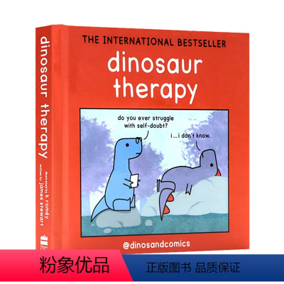 [正版]英文原版 Dinosaur Therapy 恐龙心理治疗 精装 全彩漫画绘本 解决心理健康问题 儿童趣味益智
