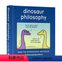 [正版]英文原版 Dinosaur Philosophy 恐龙哲学 精装全彩漫画绘本 探索如何在现代世界中生存 儿