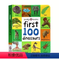 [正版]启蒙认知100词系列 恐龙 英文原版绘本 First 100 Dinosaurs 图解字词典 宝宝启蒙单词 亲