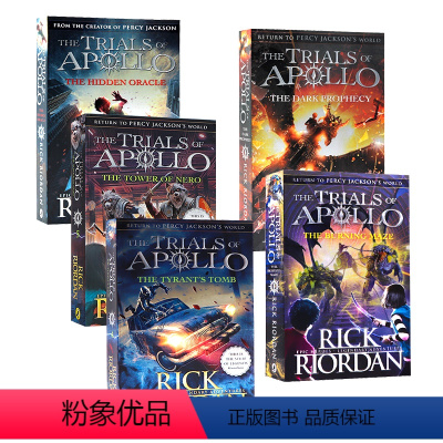 [正版]波西杰克逊第五季 阿波罗的审判5册 英文原版 The Trials of Apollo科幻小说The Hidd