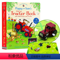 [正版]Usborne出品 拖拉机发条轨道书Poppy and Sam's Wind-Up Tractor Book英