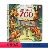 [正版]Usborne偷偷看里面系列动物园英文原版绘本 Look Inside a Zoo 儿童启蒙纸板机关翻翻书 2
