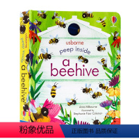 [正版]Usborne出品偷偷看里面系列英文原版绘本蜂巢 Peep Inside a Beehive 洞洞书科普纸板