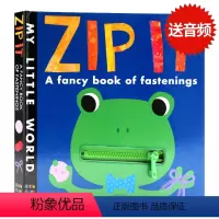 [正版]英文原版绘本 My Little World Zip It 幼儿认知 拉链系绳操作玩具书 幼儿童早教启蒙纸板书