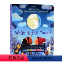 [正版]Usborne出品 月亮是什么 英文原版绘本 What is the Moon 问与答系列 科普百科认知立体翻