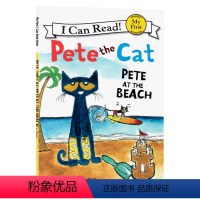 [正版]My First I Can Read系列皮特猫在海滩英文原版绘本Pete the Cat Pete at t