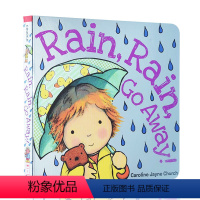 [正版]英文原版绘本 Rain Rain Go Away 雨雨走开低幼儿童英语早教启蒙童谣天气认知纸板书 名家作品Ca