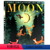 [正版]Moon月亮 英文原版科普绘本 儿童英文早教亲子阅读洞洞书 英语自然拼读绘本 大自然的秘密系列 平装大开 挖洞