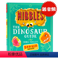 [正版]啃书小黄怪尼宝之恐龙指南 Nibbles The Dinosaur Guide 英文原版绘本 机关洞洞翻翻游戏