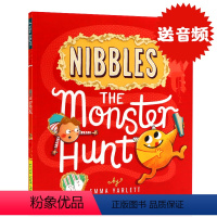 [正版]啃书小黄怪尼宝之寻兽师 Nibbles The Monster Hunt 英文原版绘本 洞洞书小机关翻翻游戏