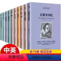 全套10册 [正版]中英文世界名著读名著学英语一千零一夜小王子傲慢与偏见简爱飘红与黑安徒生童话中英文对照英汉互译双语图书