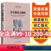 [正版]读英语名著 少年维特之烦恼 英汉双语读物 英语书籍名著双语版英语名著阅读课外读物小学初中英语读物中英双语 少年