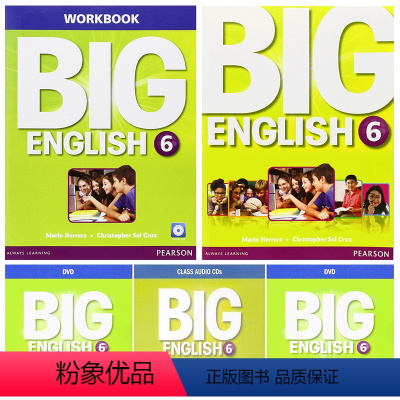 [正版]培生英文原版进口 朗文少儿美语旗舰课程 Big English 第六册学生包含练习册等 小学英语 CLIL学