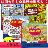全4册 法国专注力全脑思维训练大书 [正版]德国经典情境认知全景绘本 认知情境体验翻翻书看图讲故事绘本就是找不到德国经典